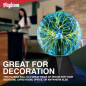 Playbees 7 Green Plasma Ball Tesla Coil Bulb - Static Electricity Globe for Parties, STEM, Decor