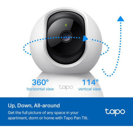 TP-Link Tapo 2K Pan/Tilt Security Camera 2-Pack with Motion Detection, 2-Way Audio, Night Vision & Alexa/Google Home