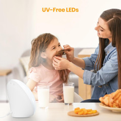 Lampe Soleil LASTAR 10 000 Lux, 4 Températures Couleur, 5 Intensités, Minuteur 1H, Contrôle Tactile