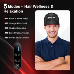CAYAMA Red Light Therapy Hair Cap – 510 LED Laser for Fuller, Healthier Hair, Men & Women
