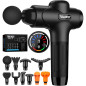 TOLOCO Deep Tissue Massage Gun with 10 Heads, Super Quiet Portable Percussion Massager for Athletes, Black TOLOCO Deep Tissue Massage Gun with 10 Heads, Super Quiet Portable Percussion Massager for Athletes, Black