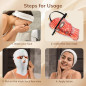 Cordless Red Light Therapy Face Mask, USB-C Rechargeable Infrared LED Mask for Home, Travel & Sleep Cordless Red Light Therapy Face Mask, USB-C Rechargeable Infrared LED Mask for Home, Travel & Sleep