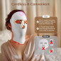 Cordless Red Light Therapy Face Mask, USB-C Rechargeable Infrared LED Mask for Home, Travel & Sleep Cordless Red Light Therapy Face Mask, USB-C Rechargeable Infrared LED Mask for Home, Travel & Sleep