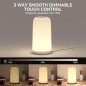 Touch Bedside Table Lamp - Sleek RGB 3-Way Dimmable LED Nightstand Lamp with Warm White & Multi-Color Lights Touch Bedside Table Lamp - Sleek RGB 3-Way Dimmable LED Nightstand Lamp with Warm White & Multi-Color Lights