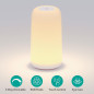 Touch Bedside Table Lamp - Sleek RGB 3-Way Dimmable LED Nightstand Lamp with Warm White & Multi-Color Lights Touch Bedside Table Lamp - Sleek RGB 3-Way Dimmable LED Nightstand Lamp with Warm White & Multi-Color Lights