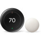 Google Nest Learning Thermostat 4th Gen with Nest Temperature Sensor 2nd Gen - Obsidian Black Google Nest Learning Thermostat 4th Gen with Nest Temperature Sensor 2nd Gen - Obsidian Black