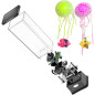 COLORLIFE Lampe de Table Méduse Électrique à Lumière Changeante pour Enfants et Adultes - Noir
