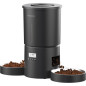 Dual Automatic Cat Feeder for 2 Cats, 6 Meals/Day, 12 Portions, 4.2L, Voice Record, Timer - Black Dual Automatic Cat Feeder for 2 Cats, 6 Meals/Day, 12 Portions, 4.2L, Voice Record, Timer - Black