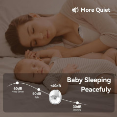 Hands-Free Wearable Breast Pump MY-375 - Strong Suction, Low Noise, 4 Modes & 12 Levels, 2 Pack (White)