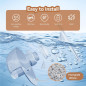 Hands-Free Wearable Breast Pump MY-375 - Strong Suction, Low Noise, 4 Modes & 12 Levels, 2 Pack (White)