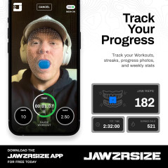Jawzrsize Pop 'N Go - Exerciseur Mâchoire, Visage et Cou pour Affiner, Tonifier et Rajeunir