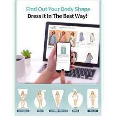 Slimpal Smart Body Measuring Tape with Bluetooth App for Fitness Tracking