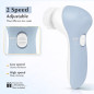 COSLUS 2-in-1 Facial Cleansing Brush & Silicone Scrubber: Waterproof Electric Exfoliating Massage Device COSLUS 2-in-1 Facial Cleansing Brush & Silicone Scrubber: Waterproof Electric Exfoliating Massage Device