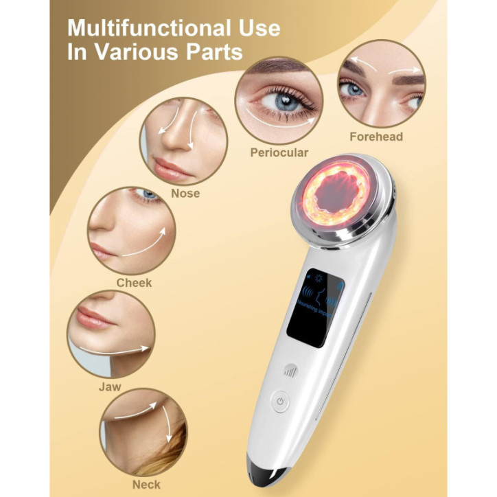 4-in-1 Electric Face Massager - Anti-Aging, Lifting, Tightening, Firming Skin Care Tool (White) 4-in-1 Electric Face Massager - Anti-Aging, Lifting, Tightening, Firming Skin Care Tool (White)