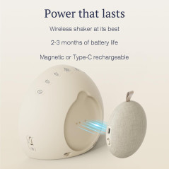 ANJANK Loud Alarm Clock with Wireless Bed Shaker & 9-Color Night Light