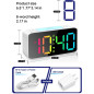 Cadmos Réveil Super Fort pour Adultes et Enfants avec Lumière Nocturne 7 Couleurs, Volume Réglable, Charge USB Cadmos Réveil Super Fort pour Adultes et Enfants avec Lumière Nocturne 7 Couleurs, Volume Réglable, Charge USB
