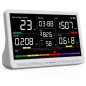 16-in-1 Indoor Air Quality Monitor with 7 Display, AQI Alerts, CO2, PM2.5, TVOC, HCHO, Temp & Humidity 16-in-1 Indoor Air Quality Monitor with 7 Display, AQI Alerts, CO2, PM2.5, TVOC, HCHO, Temp & Humidity