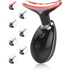 Multifunctional Facial Beauty Device with LED Light & Vibration for Skin