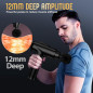 Deep Tissue Massage Gun, Handheld Electric Muscle Massager with 9 Attachments & 30 Speeds (Black) Deep Tissue Massage Gun, Handheld Electric Muscle Massager with 9 Attachments & 30 Speeds (Black)
