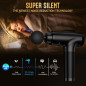 Deep Tissue Massage Gun, Handheld Electric Muscle Massager with 9 Attachments & 30 Speeds (Black) Deep Tissue Massage Gun, Handheld Electric Muscle Massager with 9 Attachments & 30 Speeds (Black)