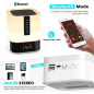 Enceinte Bluetooth Lampe de Nuit 5 en 1, Toucher, Multicolore, Réveil, Cadeau Idéal 10-14 ans Enceinte Bluetooth Lampe de Nuit 5 en 1, Toucher, Multicolore, Réveil, Cadeau Idéal 10-14 ans