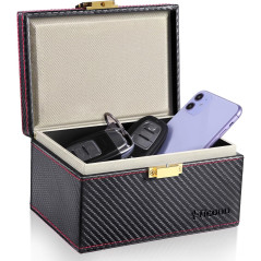 TICONN Carbon Fiber Faraday Box - Keyless Fob Signal Blocker Pouch