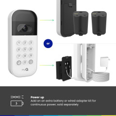 myQ Smart Garage Door Video Keypad with Camera & Smartphone Control