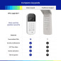 myQ Smart Garage Door Video Keypad with Wide-Angle Camera, Custom PIN Codes & Smartphone Control, White myQ Smart Garage Door Video Keypad with Wide-Angle Camera, Custom PIN Codes & Smartphone Control, White