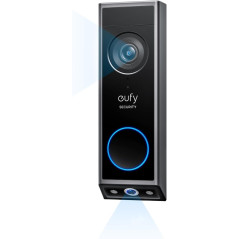 Eufy E340 Sonnette Vidéo Sans Fil 2K HD, Vision Nocturne Couleur