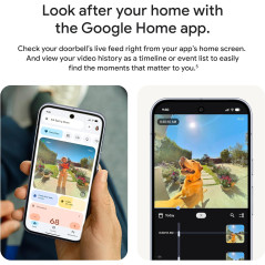 Google Nest Doorbell 3rd Gen Wired – 2K Video, Night Vision, 2025 Model