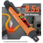 Détecteur de Fuites de Gaz Naturel PT199 avec Alarme Sonore et Visuelle, Portatif, Orange (2 Piles Incluses) Détecteur de Fuites de Gaz Naturel PT199 avec Alarme Sonore et Visuelle, Portatif, Orange (2 Piles Incluses)