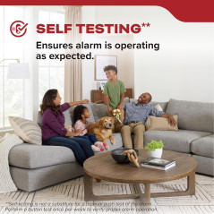 Kidde Smoke Detector with 10-Year Battery & LED Warning Indicators
