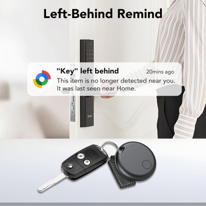 Lot de 4 Air Tracker pour Android, Bluetooth Localisateur GPS sans abonnement, Étiquettes Malette, Clés, Vélo.