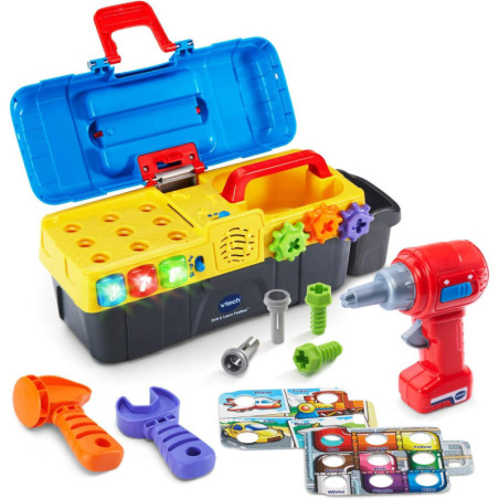 VTech Drill & Learn Toolbox Interactive Kids Toy with Sounds and Tools for Early Learning Fun