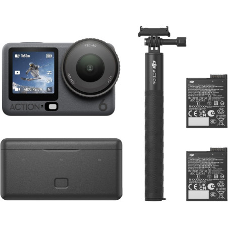 DJI Osmo Action 6 Enhanced Combo – 4K Action Camera with 1/1.1″ Sensor, Variable Aperture, & Dual Batteries