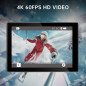 Caméra d'Action ODDV 4K60FPS 30MP Étanche 40m avec Double Écran, Zoom 5X, WiFi, Carte 64GB Noir Caméra d'Action ODDV 4K60FPS 30MP Étanche 40m avec Double Écran, Zoom 5X, WiFi, Carte 64GB Noir