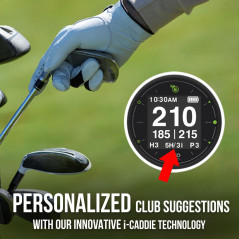 Izzo Golf Swami GPS Watch with Personalized Club Recommendations and Advanced Course Mapping