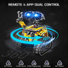 HOGOKIDS Robot 5-en-1 RC & APP STEM Jouets Enfants 6-12+