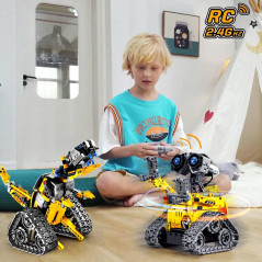 HOGOKIDS 5-in-1 Robot Building Toy Set - Remote & APP Controlled STEM Fun