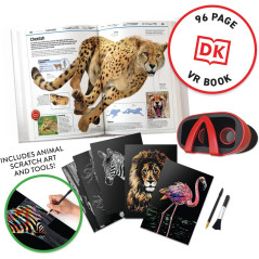 Abacus Brands VR Animaux ! Coffret Cadeau Interactif STEM Livre Virtuel pour Enfants dès 8 ans