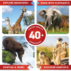 Abacus Brands VR Animals Gift Box - Interactive STEM Book for Kids 8+