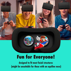 Orzly VR Headset for Nintendo Switch & OLED – Adjustable Lens, Black