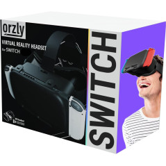 Orzly VR Headset for Nintendo Switch & OLED – Adjustable Lens, Black