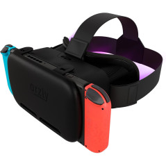 Orzly VR Headset for Nintendo Switch & OLED – Adjustable Lens, Black