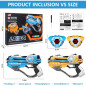 Set de 2 Pistolets Laser avec Gilets Score LED Digitale - Jeu Famille, Cadeau Anniversaire Enfants 6+ Set de 2 Pistolets Laser avec Gilets Score LED Digitale - Jeu Famille, Cadeau Anniversaire Enfants 6+