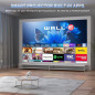 Mini Portable 4K WiFi 6 BT 5.2 Projector Full HD, Auto Keystone, 180° Rotation, Built-in App, for Phone/PC/TV/PS5 Mini Portable 4K WiFi 6 BT 5.2 Projector Full HD, Auto Keystone, 180° Rotation, Built-in App, for Phone/PC/TV/PS5