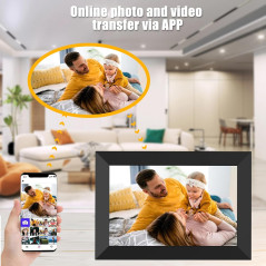 Cadre Photo Numérique WiFi 10,1 HD IPS Tactile avec App