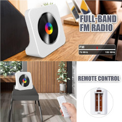 Gueray Portable Bluetooth CD Player with HiFi Speakers & FM Radio