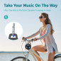 Haut-parleur Bluetooth EBODA étanche IP67, portable, flottant avec LED, 2000mAh, stéréo sans fil - Noir Haut-parleur Bluetooth EBODA étanche IP67, portable, flottant avec LED, 2000mAh, stéréo sans fil - Noir
