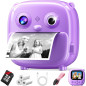 Kids Instant Print Camera for Girls & Boys 3-12 - 1080P HD Digital Photo & Video Toy, Purple Kids Instant Print Camera for Girls & Boys 3-12 - 1080P HD Digital Photo & Video Toy, Purple
